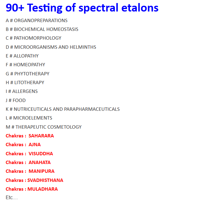 List of healing<br />
